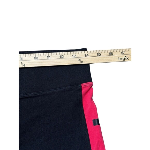 Victoria’s Secret PINK Yoga Leggings Womens M Black Pink Side Stripe Logo Pants - Picture 7 of 9
